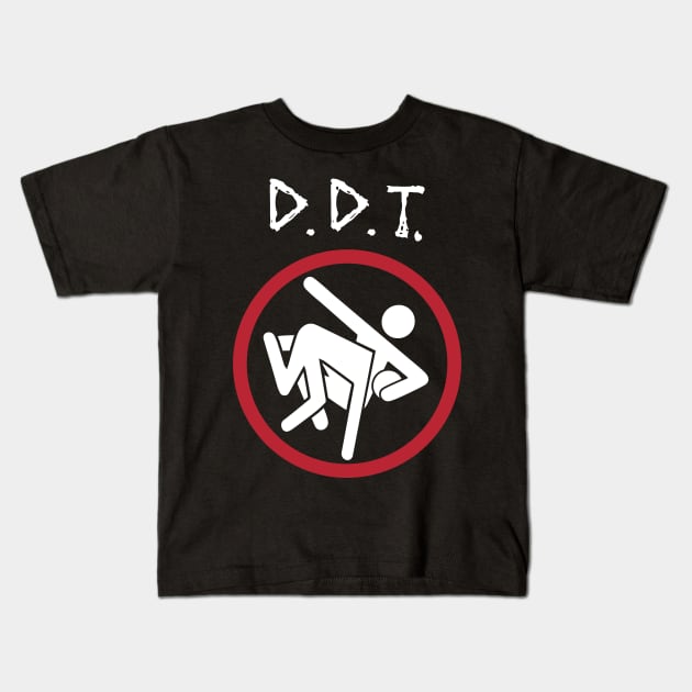 D.D.T. Thrash Zone Wrestling Parody Kids T-Shirt by Gimmickbydesign